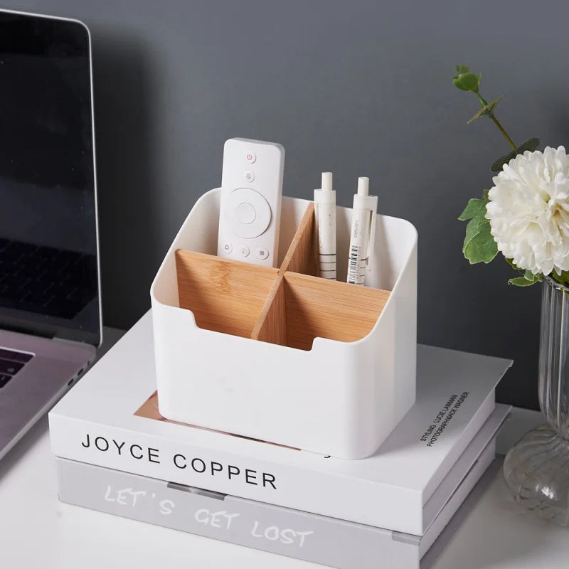 Bamboo divided organizer box size